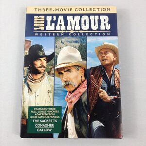 Louis L'Amour 3 Western Collection, Sacketts, Catlow, Conagher, DVD Set  Used